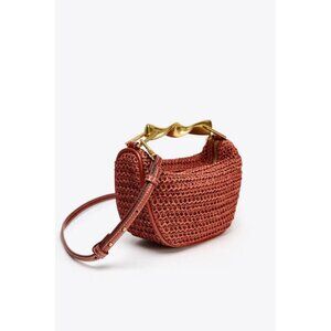 ZARA MINI BAG WITH METAL HANDLE